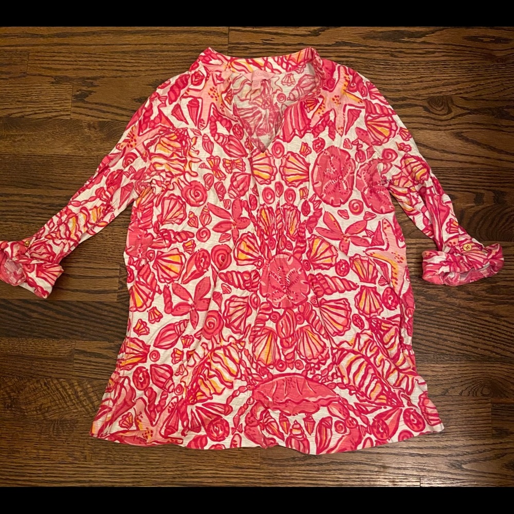 Lilly Pulitzer 3/4 Sleeve Top (sz S)